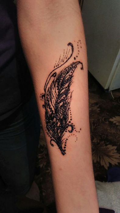 Для дівчат на передпліччі хною, фото - Майстер манікюру Hennart