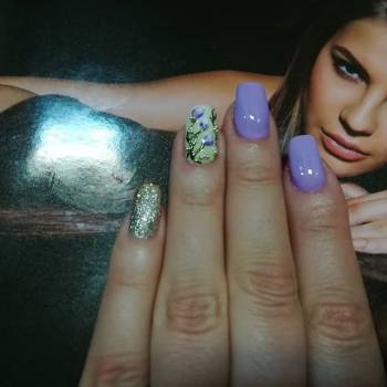 Манікюр оформлення брів нарощеннявій, фото - Салон краси Аура