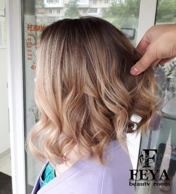 Стрижка на середнє волосся боб жіноча, фото - Студія краси Feya Beauty Room