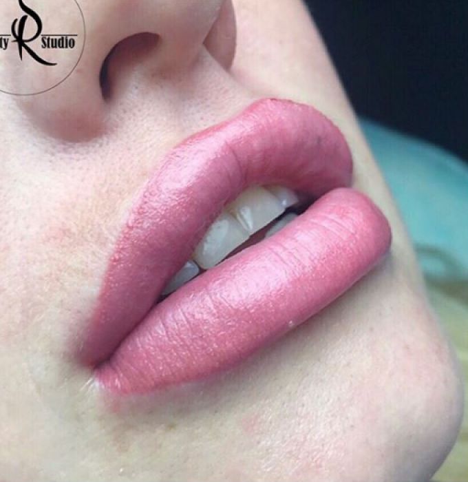 Перманент губ татуаж перманентный макияж, фото -  "SR" Beauty Studio