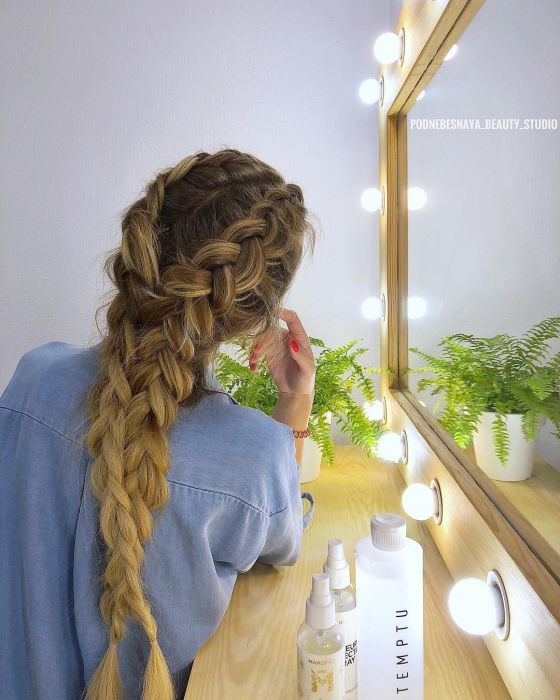 Стрижка на довге волосся укладка плетіння, фото -  Podnebesnaya Beauty
