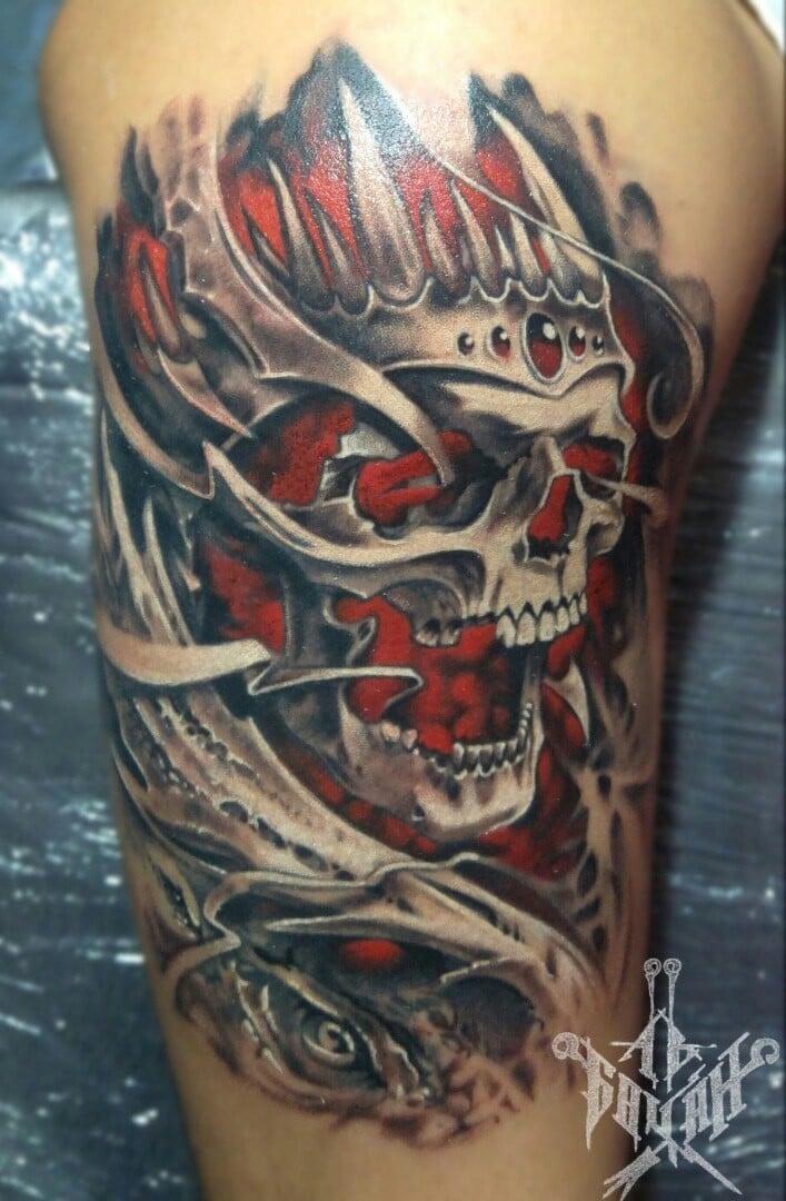 Для дівчат на руці череп, фото - Тату майстер Александр