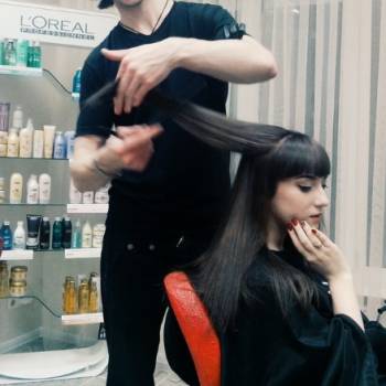 Женская стрижка укладка волос оформление бровей, фото -  NR-STYLE