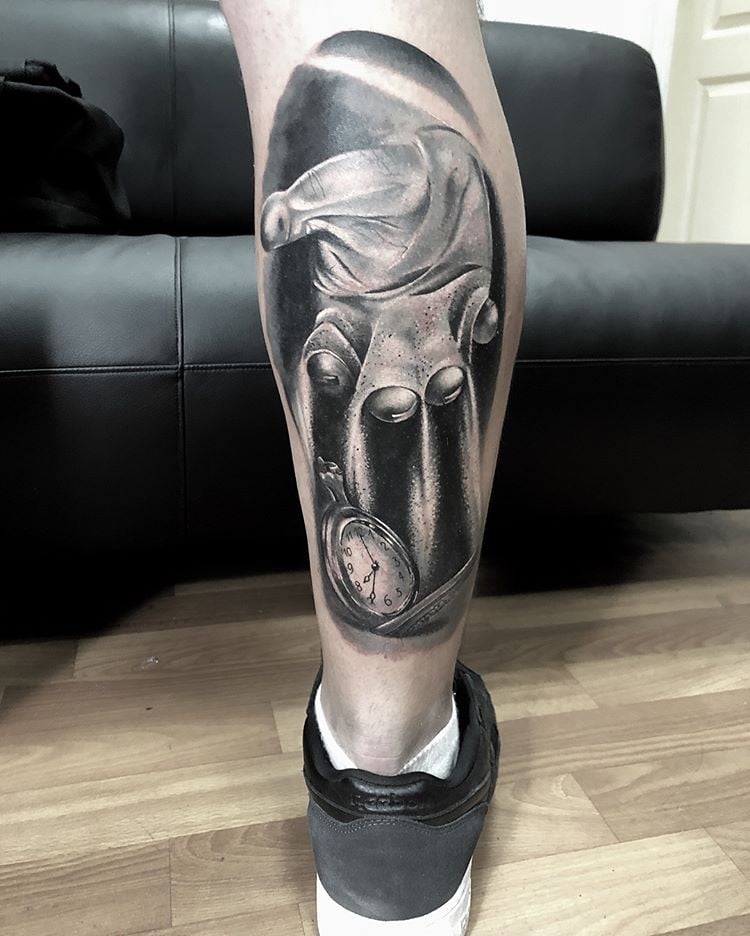 Для хлопців на нозі реалізм, фото - Тату майстер Кристина Пашко