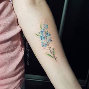 женские, на предплечье, цветные, цветы, акварель