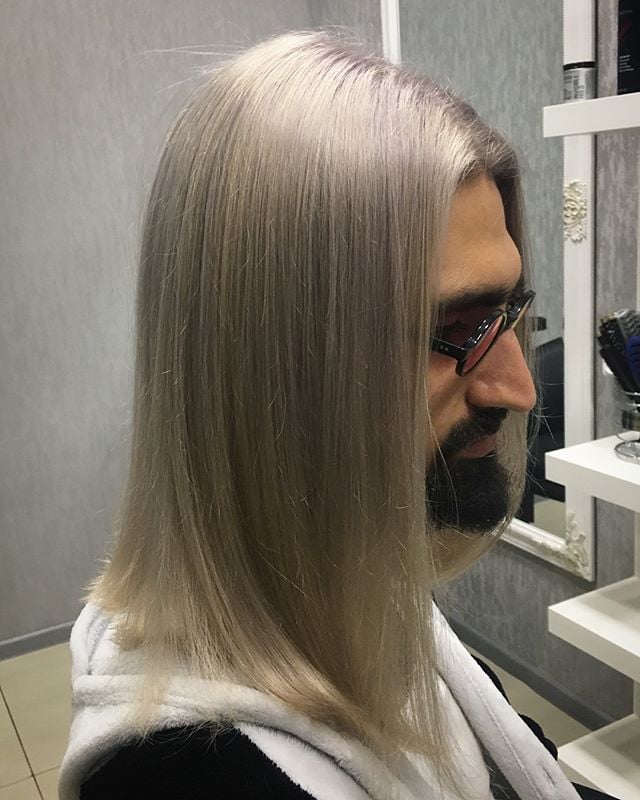 Мужская стрижка на длинные волосы модная, фото -  Тарас Срібний