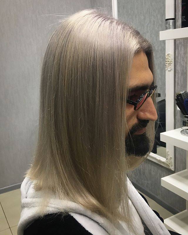 Мужская стрижка на длинные волосы модная, фото -  Тарас Срібний