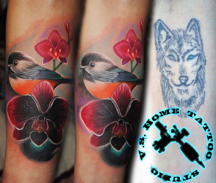 Для хлопців на передпліччі кольорові, фото - Тату майстер Саша Видайко