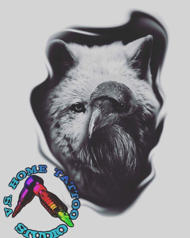 Эскиз реалізм чорно-білі, фото - Тату майстер Саша Видайко