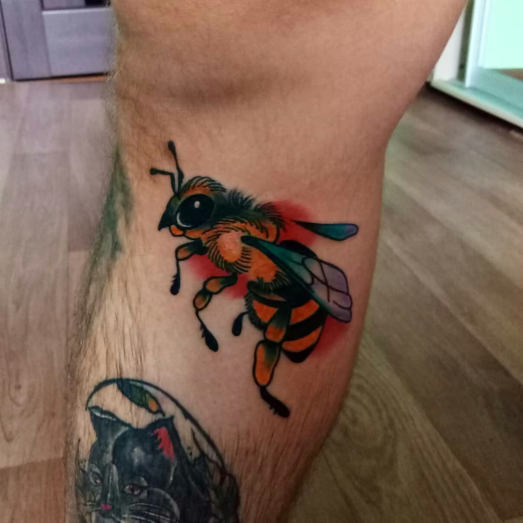 Для хлопців на нозі кольорові, фото - Тату майстер Ольга Мартова