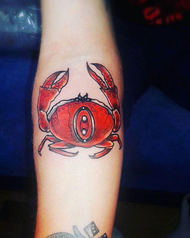 Для дівчат на передпліччі кольорові, фото - Тату майстер Ольга Мартова