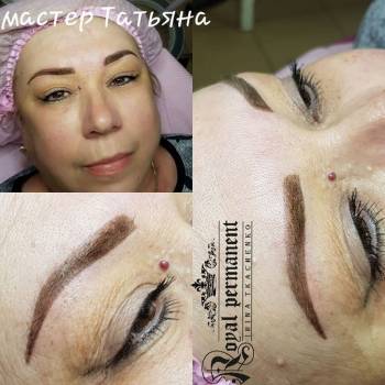 Татуаж бровей губ глаз, фото -  Royal Permanent