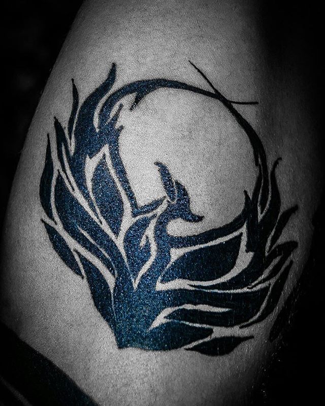 Абстракция жар-птица, фото - Тату мастер Tattoo 882