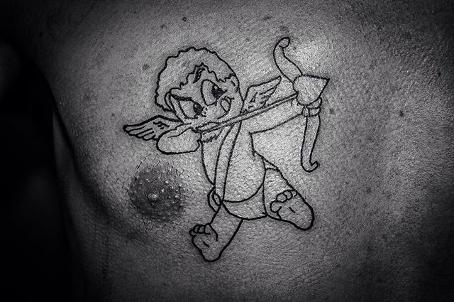 Стрела купидон, фото - Тату мастер Tattoo 882