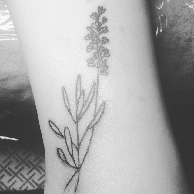Черно-белые цветы минимализм, фото - Тату мастер Tattoo 882