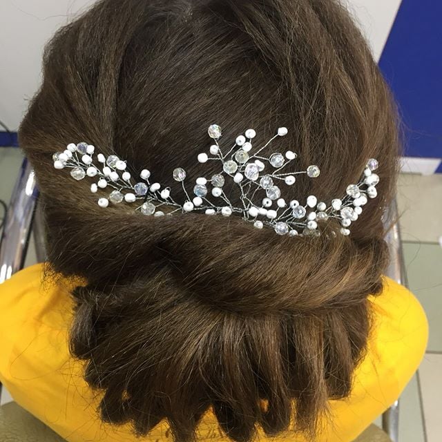 Жіноча стрижка укладка волосся зачіска пучок, фото - Перукарня Чудо Ножницы