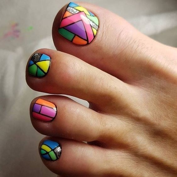Педикюр красивый летний, фото - Ногтевая студия Fantasy nail