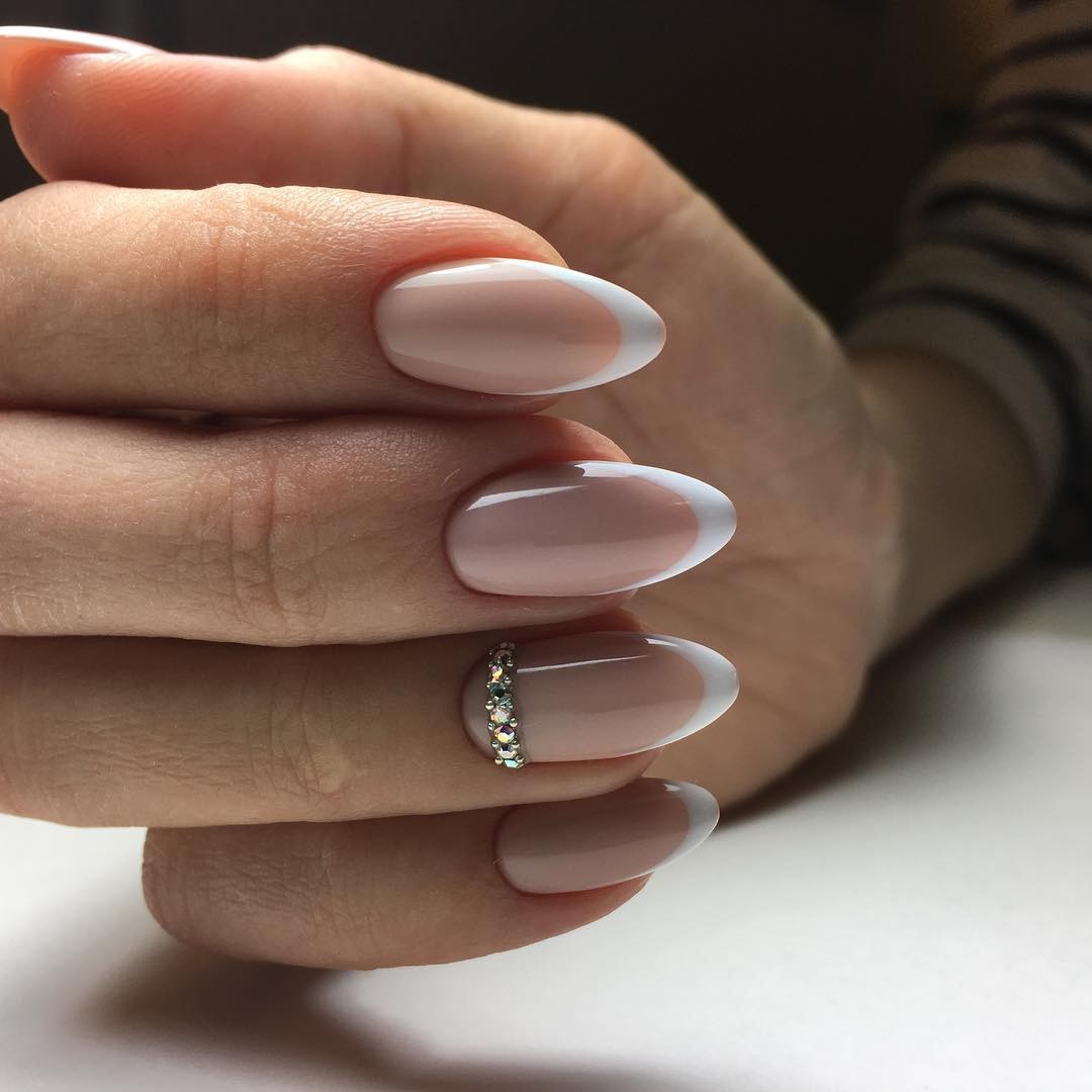 Ніжний манікюр нюдовий французький, фото - Нігтьова студія Fantasy nail