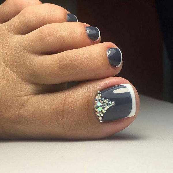 Педикюр красивый с дизайном, фото - Ногтевая студия Fantasy nail