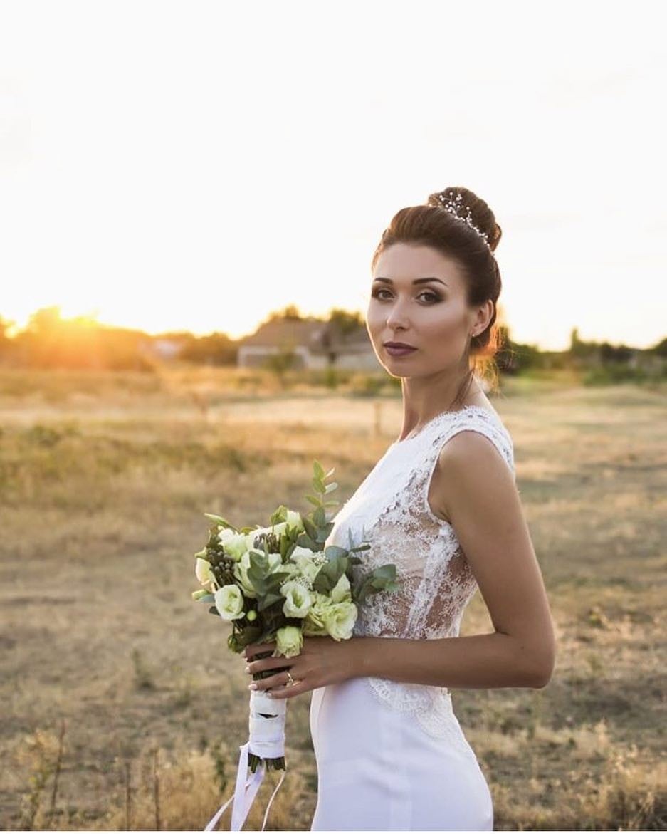 Фотосесія на природі весільна заході сонця, фото - Візажист Валерия