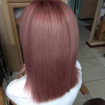 Полуничний блонд рожевий колір волосся персиковий, фото - Перукар-колорист Світлана Іванова (Маслова)