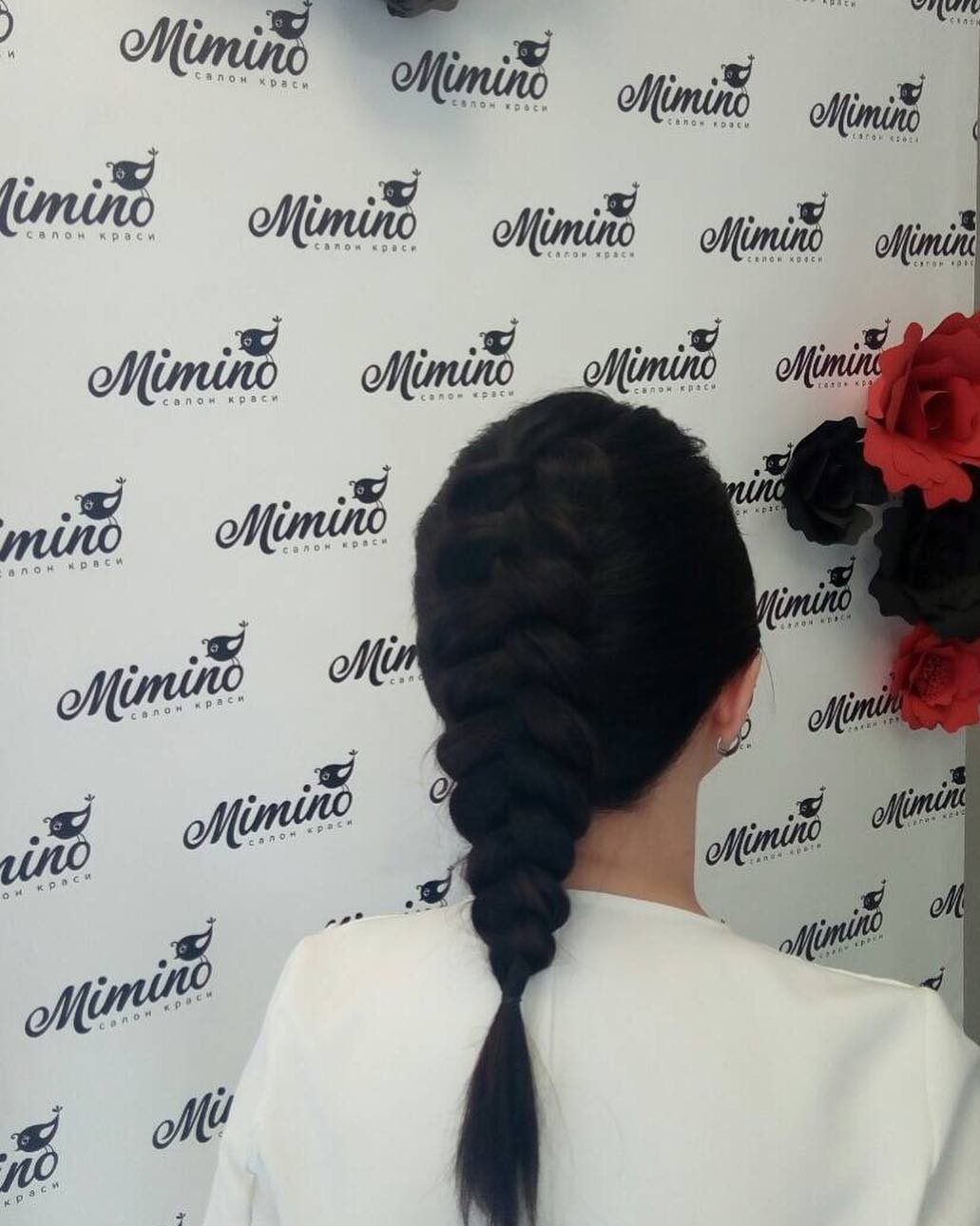 Плетіння волосся темний колір косички, фото -  Mimino beauty