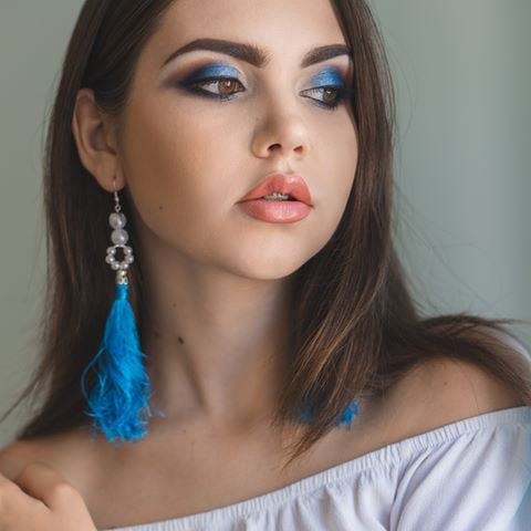 Макияж глаз яркий необычный, фото - Визажист Алена Дмитренко