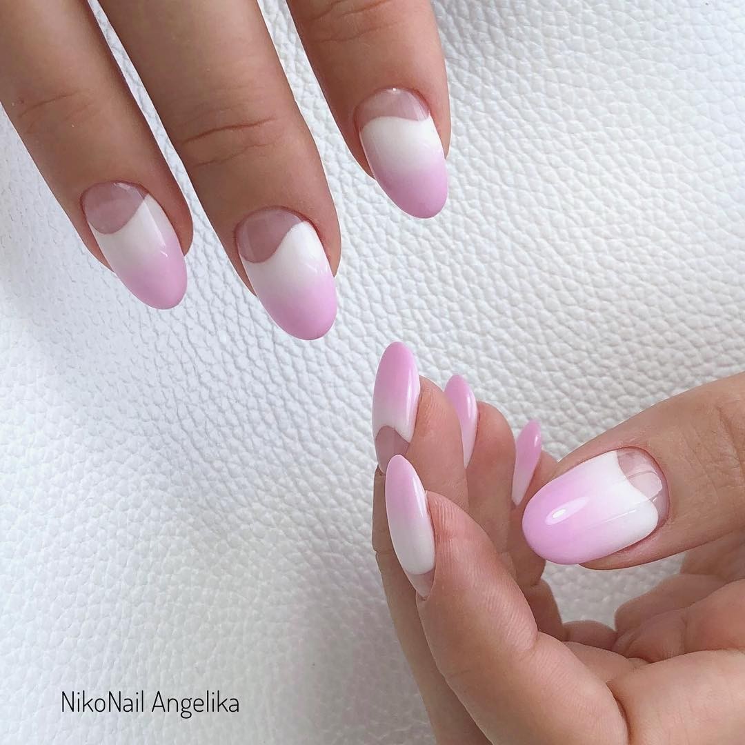 Ніжний манікюр рожевий омбре, фото - Нігтьова студія Niko Nail