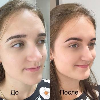 Моделирование формы+окрашивание бровей