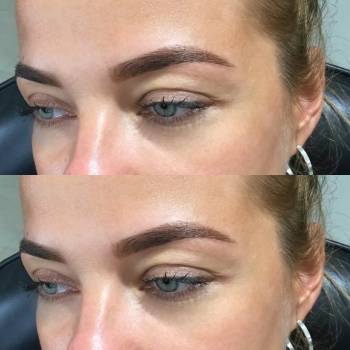 Коррекция+окрашивание бровей