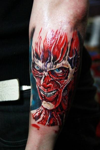Для хлопців на передпліччі кольорові, фото - Тату майстер TimaTattoo