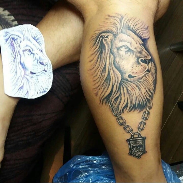 Лев, фото - Тату мастер TimaTattoo