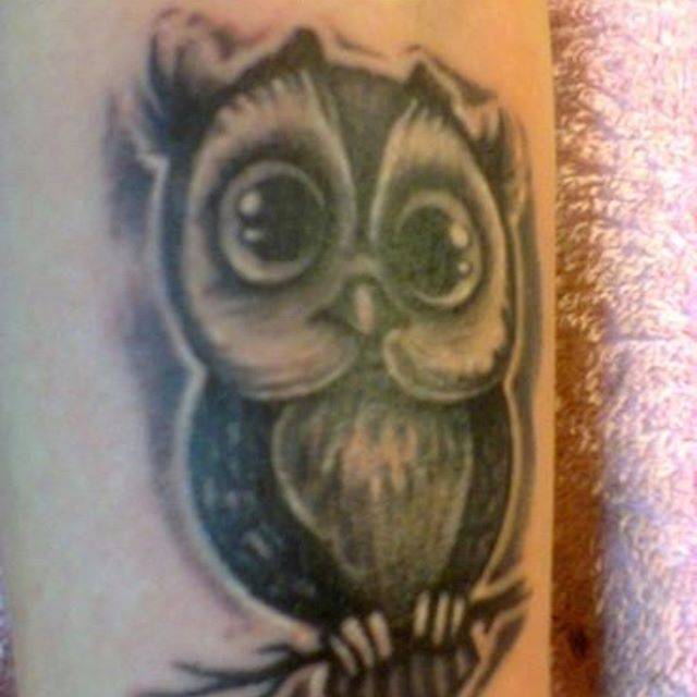 Сова, фото - Тату мастер TimaTattoo