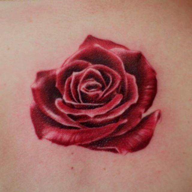 Троянда кольорові реалізм, фото - Тату майстер TimaTattoo