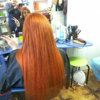 Наращивание волос и окрашивание