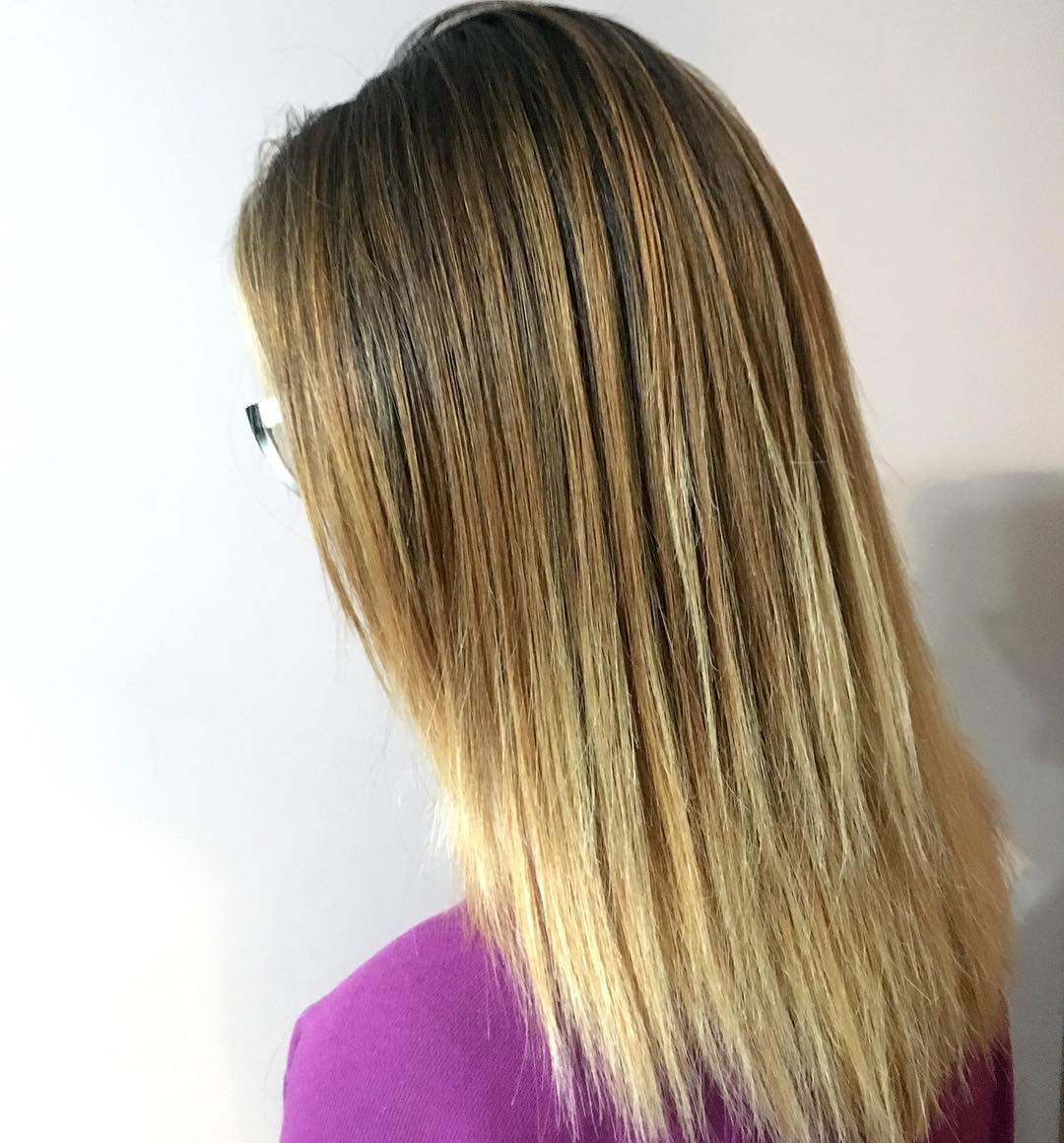 Стрижка на длинные волосы сложное окрашивание блонд, фото -  Beauty Studio