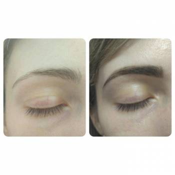 коррекция и окрашивания бровей