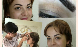 Микрошейдинг пудровое напыление бровей Майстер перманентного макіяжу Ольга Рекубрацкая Запоріжжя