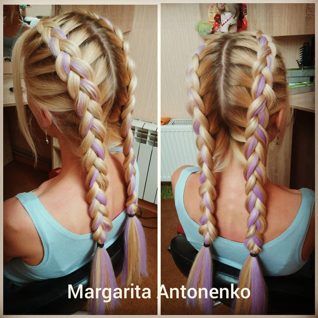 Французская стрижка косички, фото - Парикмахер Маргарита Антоненко
