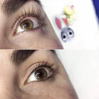 Работа с длинными и густыми ресницами - одно удовольствие!