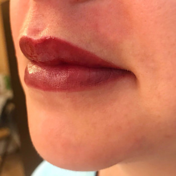 Татуаж губ, акварельная растушевка, фото -  Lilit