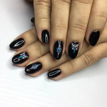 Аппаратный маникюр+покрытие и дизайн 