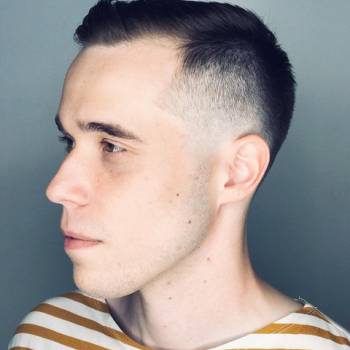 Чоловіча стрижка оформлення брів нарощеннявій, фото -  Kuzmin Workshop