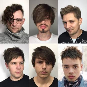 Чоловіча стрижка оформлення брів нарощеннявій, фото -  Kuzmin Workshop