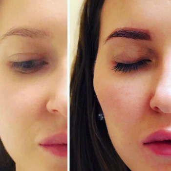 до и после татуаж 