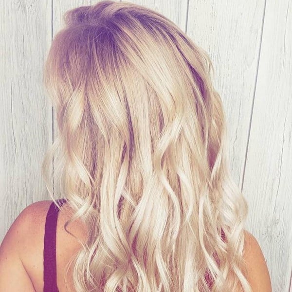 Блонд теплый колорирование, фото - Парикмахер Анастасия Карпенко