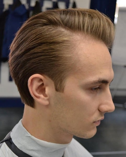 Мужская стрижка на средние волосы модная, фото - Барбершоп FJ-A barber co.