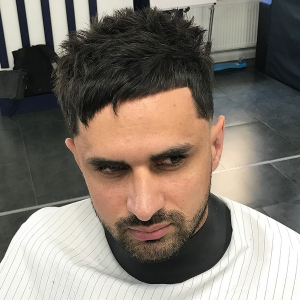 Мужская стрижка на короткие волосы модная, фото - Барбершоп FJ-A barber co.