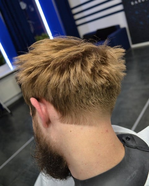 Мужская стрижка на средние волосы андеркат, фото - Барбершоп FJ-A barber co.