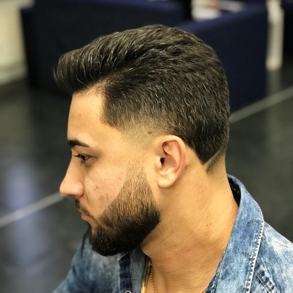 Мужская стрижка фейд модная, фото - Барбершоп FJ-A barber co.